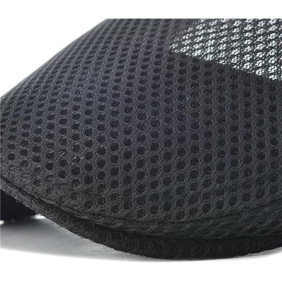 Men Breathable Mesh Summer Hat Adjustable Newsboy Beret Ivy Cabbie Flat Cap - Picture 5 of 8